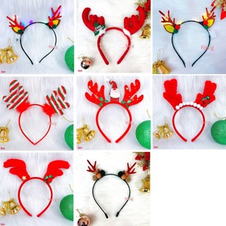 Bờm cài tóc noel cho bé có đèn và không đèn gs01
