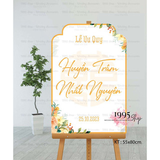 Bảng welcome, bảng tên trang trí cưới