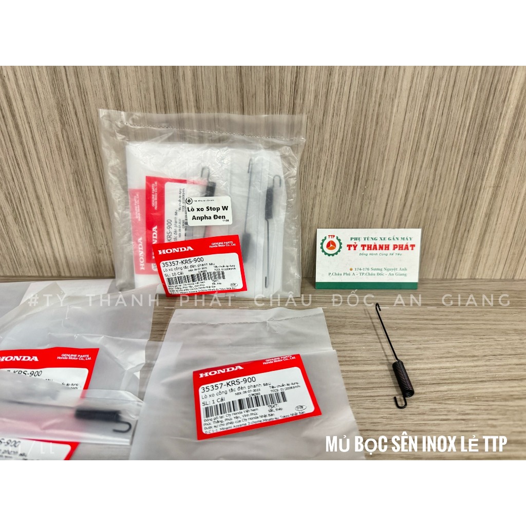 Lò xo Stop W Anpha Đen zin TTP