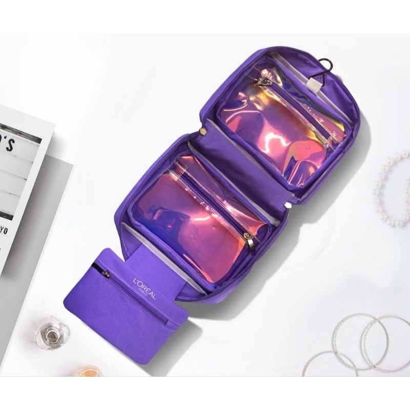 Túi tote, Túi đựng mỹ phẩm, Ví quà tặng Loreal Paris