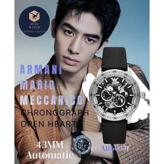 ĐỒNG HỒ NAM ARMANI AR60051 SKELETON DÂY DA , SIZE 43MM