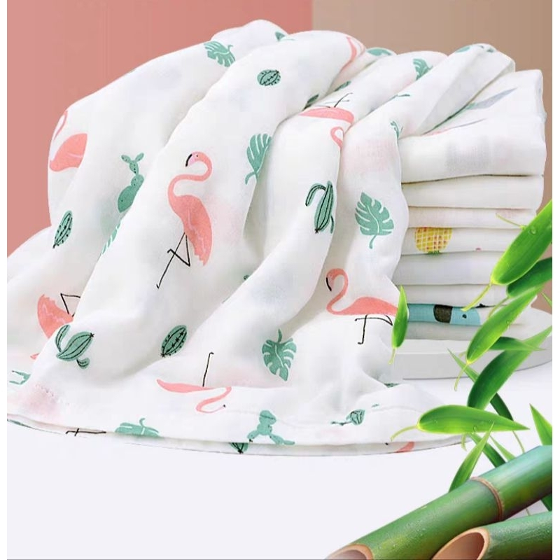 Khăn tắm, chăn đắp Aden sợi tre cho bé sơ sinh KT 1m2x1m2