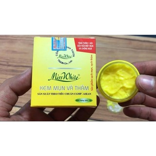 Kem mụn và thâm Miss White hộp 12g