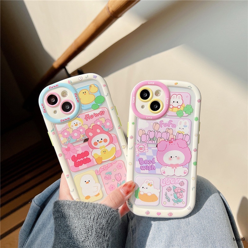 Ốp Lưng iPhone Nhựa Cứng Hình Vịt Good Luck Cho iPhone 7 Plus / X/ Xs/ Xs Max/ 11/12/13/14 Pro Max - A Mẫn Sài Gòn