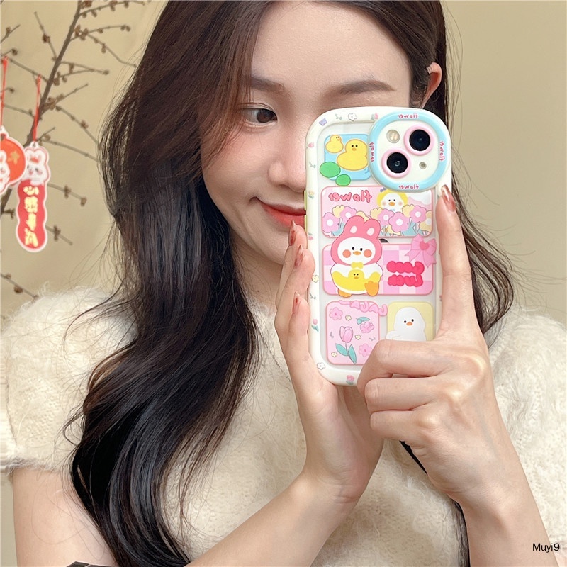 Ốp Lưng iPhone Nhựa Cứng Hình Vịt Good Luck Cho iPhone 7 Plus / X/ Xs/ Xs Max/ 11/12/13/14 Pro Max - A Mẫn Sài Gòn