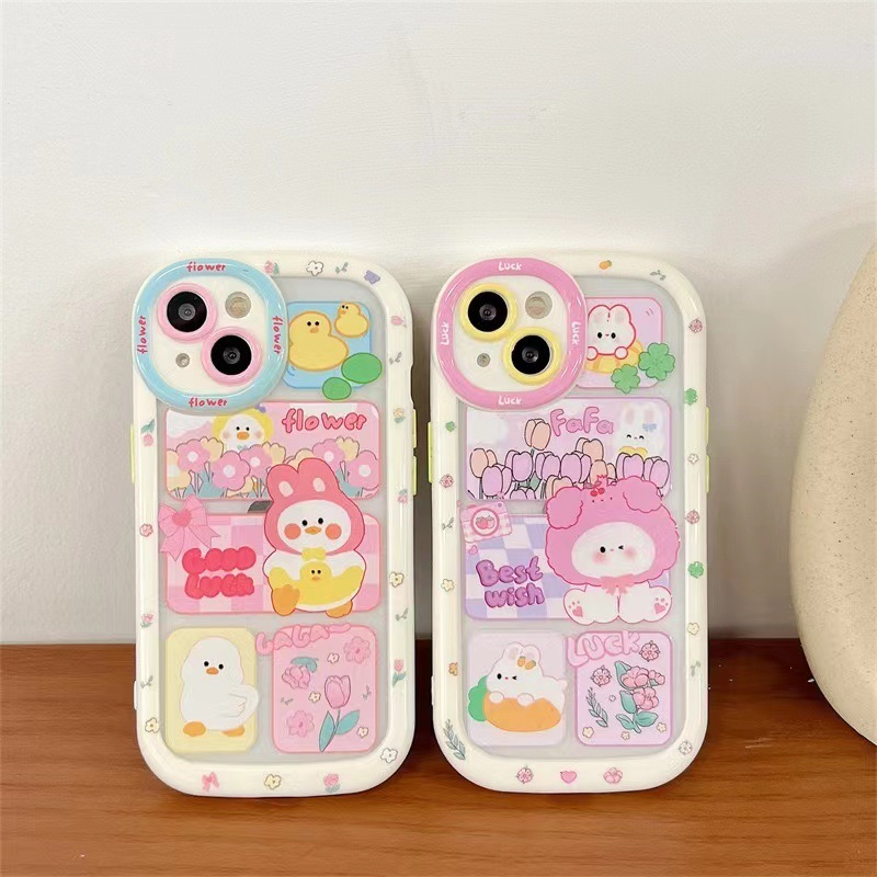 Ốp Lưng iPhone Nhựa Cứng Hình Vịt Good Luck Cho iPhone 7 Plus / X/ Xs/ Xs Max/ 11/12/13/14 Pro Max - A Mẫn Sài Gòn