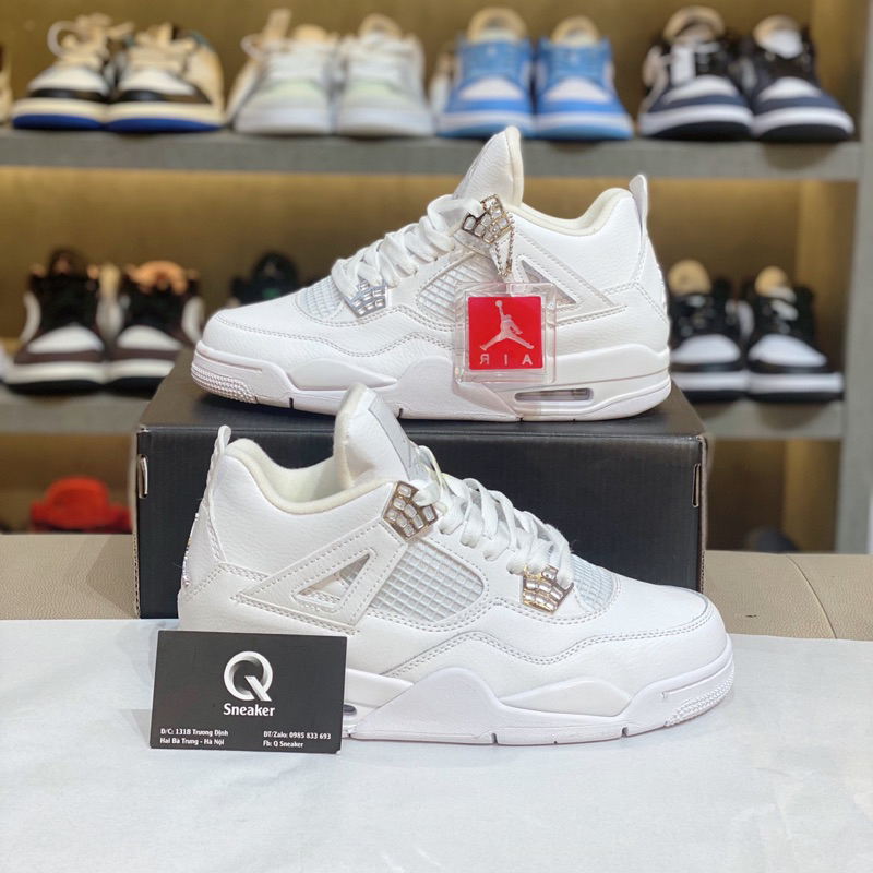 Giày Thể Thao. Jordan.4 trắng full Sneaker , Giày Hot trend , Freeship toàn quốc , Full Box Ảnh Thật