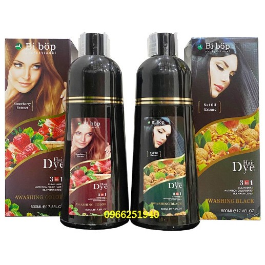Nhuộm Phủ Bạc Đen / Nâu Nhật Bản dung tích 500ml