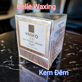 Kem Yanko bạc whitening kem làm trắng da dưỡng ẩm mờ thâm nám kem chính hãnh nhập khẩu Đài Loan kem Đêm chữ Đen