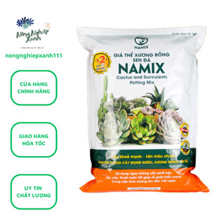  Giá thể xương rồng sen đá Namix túi 10dm3 đã phối trộn thoát nước tốt cây khỏe mạnh lên màu chuẩn 