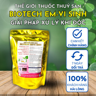 Men vi sinh biotech em kaliva tạo thức ăn tự nhiên, xử lý khí độc gói 500ml