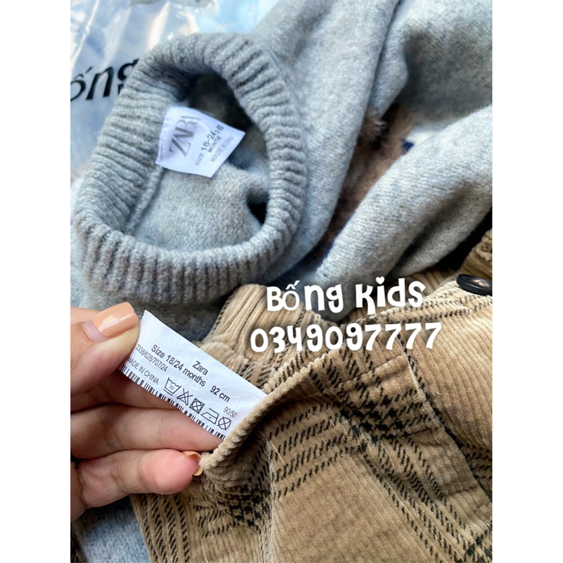 Áo Len & Quần Nhung Bé Trai ZR