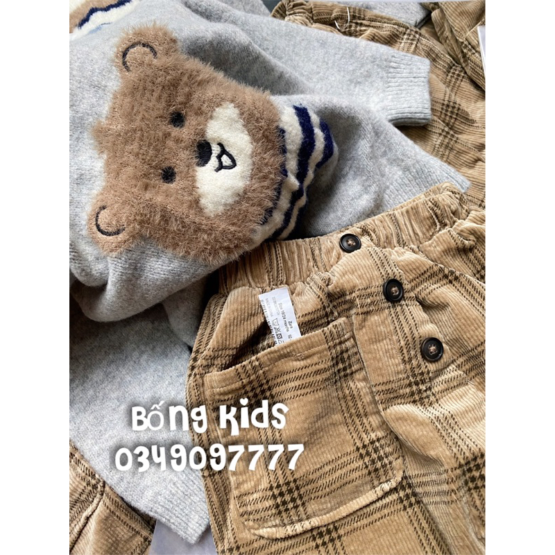 Áo Len & Quần Nhung Bé Trai ZR