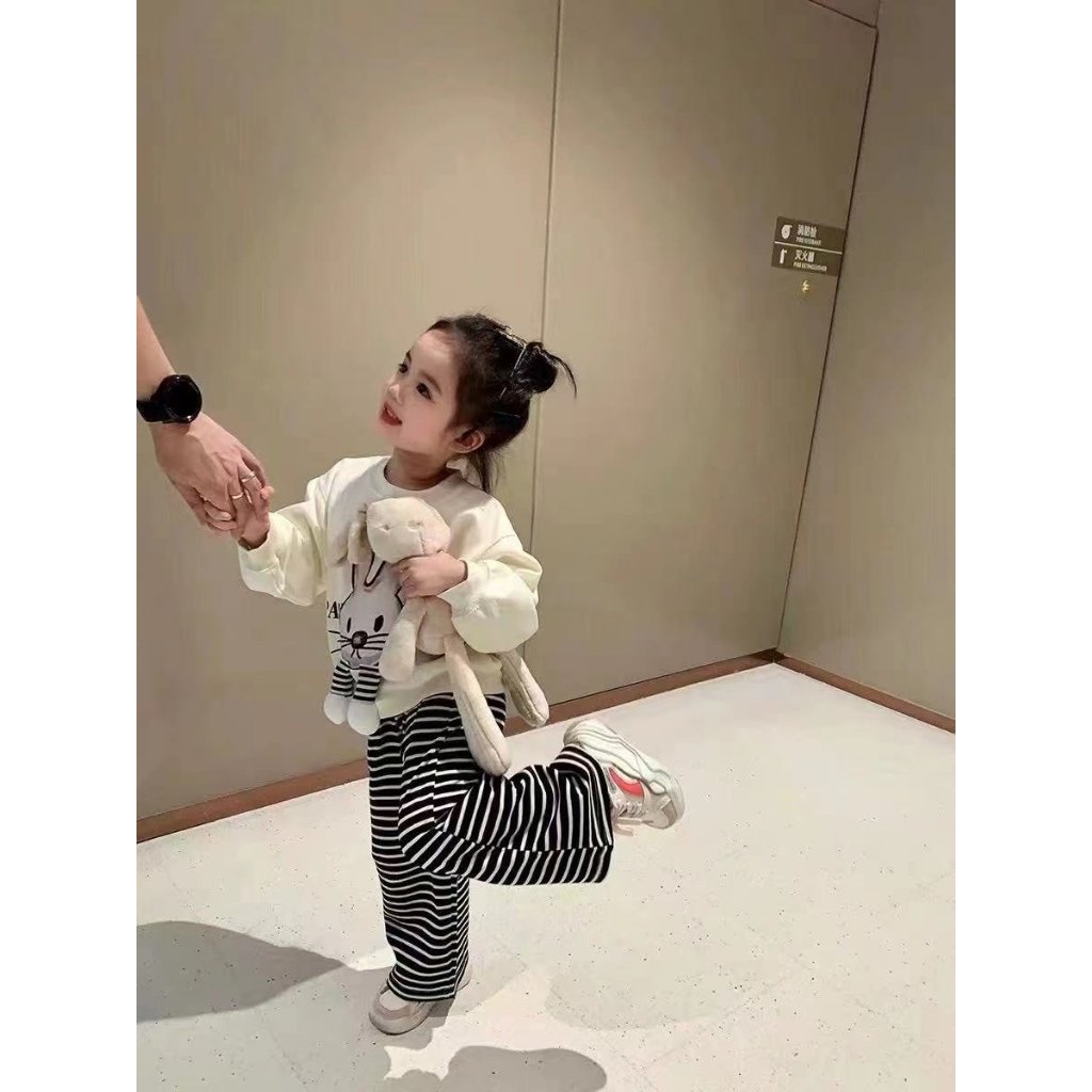 Bộ nỉ thỏ bé gái 90-130