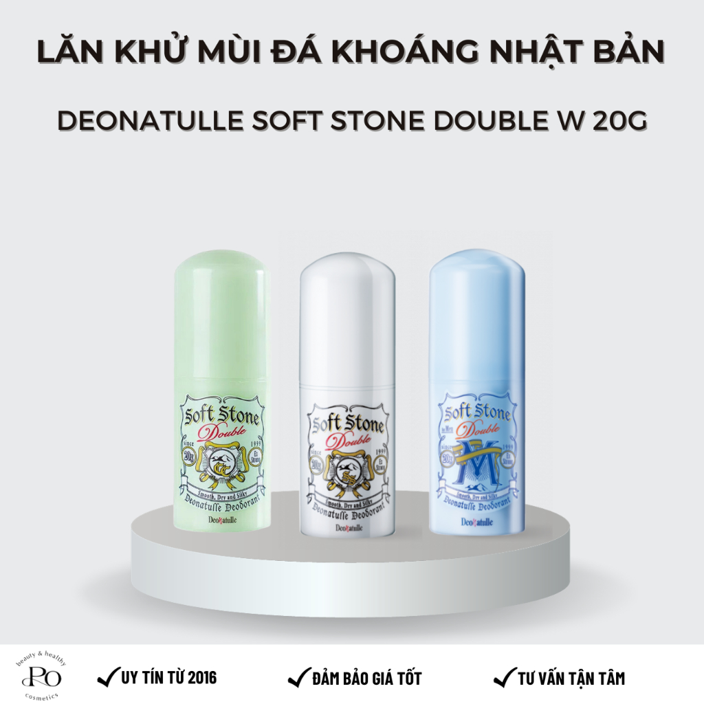 Lăn nách đá khoáng Nhật Bản Soft Stone Crystal