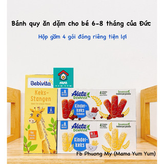 Date 1,3,4/2025 Bánh quy ăn dặm Alete Bebivita cho bé 6-8 tháng của Đức