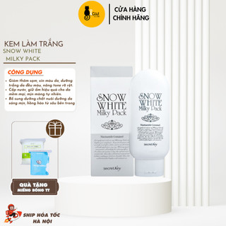 Kem Dưỡng Trắng Da Mặt và Toàn Thân Secret Key Snow White Milky Pack (200ml)