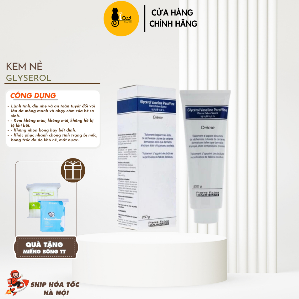 Kem nẻ chàm Glycerol Vaseline Dexeryl 250g