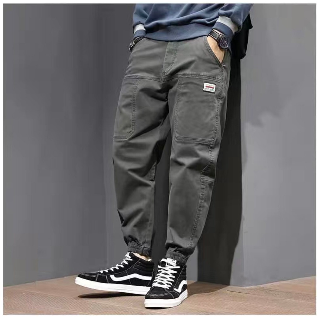 Quần Jogger kaki PHshop204, quần kaki 6 túi, gấu bo chun, 2 túi đừng trước phong cách trẻ trung