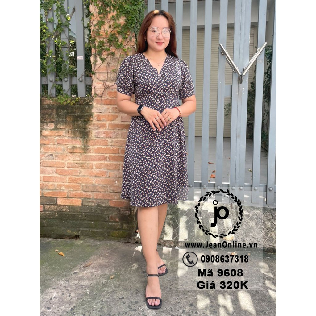 Đầm lụa bông big size  - Váy ngoại cỡ từ 60kg đến 90kg