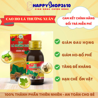 Cao Lá Thường Xuân Tỏi Đen Chanh Đào