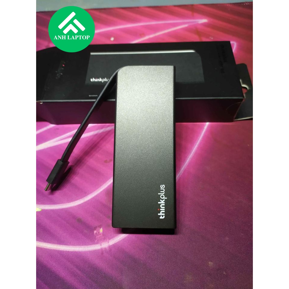 Bộ chia TypeC ra USB 3.0, VGA 1920x1080 @60Hz. Chính hãng LENOVO