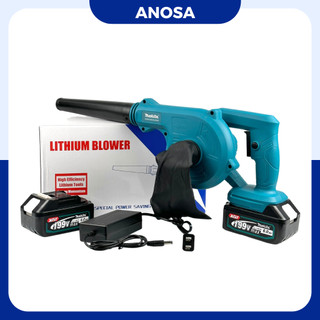 Máy thổi bụi cầm tay dùng pin Makita 199v, máy thổi hút bụi cầm tay công suất lớn 680W vệ sinh đa năng thổi khỏe sạch sẽ