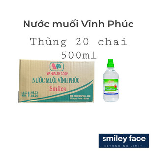 Thùng 20 chai Nước Muối Súc Miệng Vĩnh Phúc