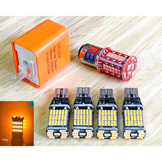 Combo 4 bóng led t15 + 1 cục chớp+ 1 hậu audi