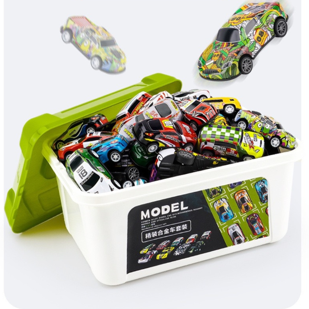 Thùng 30 Xe Ô tô  Chạy Đà Chất Liệu Hợp Kim, Đồ Chơi Xe Cho Bé