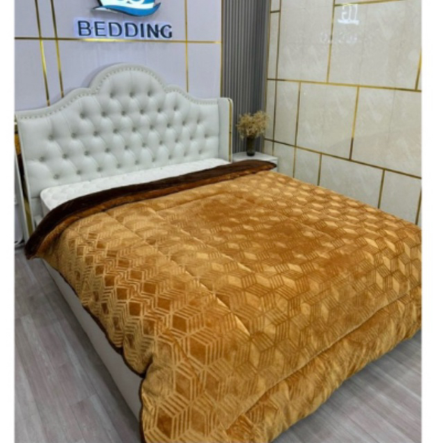 Chăn nỉ nhung lông thỏ nặng 3,8-4kg Tumaishop