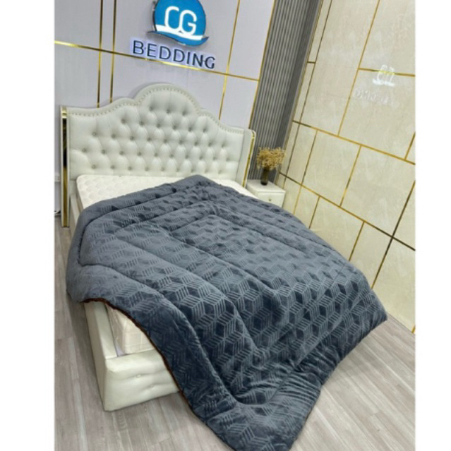 Chăn nỉ nhung lông thỏ nặng 3,8-4kg Tumaishop