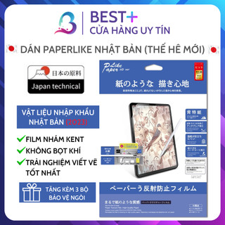  Dán Màn Hình iPad Paperlike Thế Hệ Mới Nhám Giấy Chống Vân Tay Viết Vẽ Pro Air Mini Gen BESTPLUS 