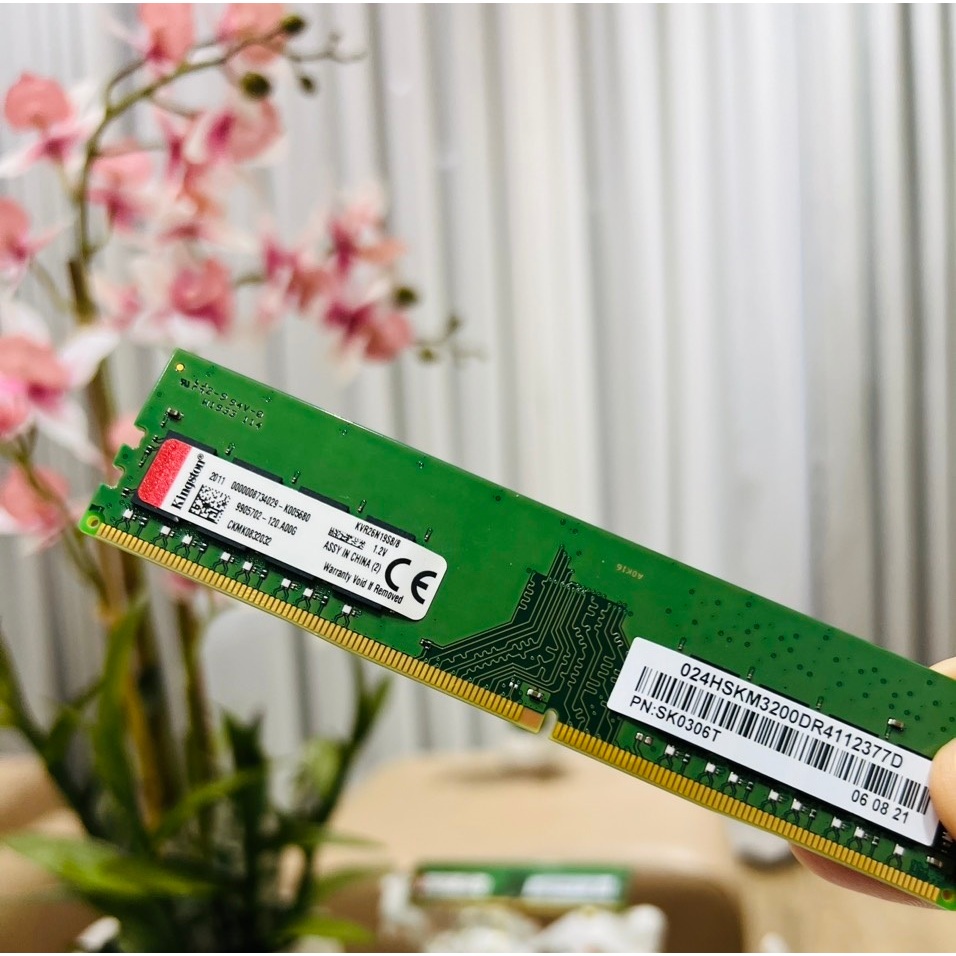 Ram DDR4 8GB 2666Mhz Kingston Dùng Cho Máy Tính Để Bàn PC Desktop - Bảo hành 3 năm 1 đổi 1