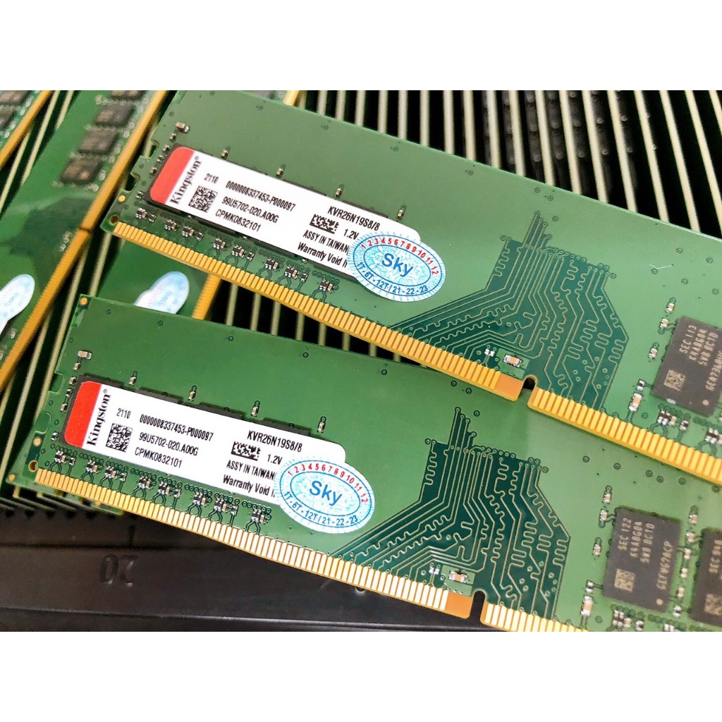 Ram DDR4 8GB 2666Mhz Kingston Dùng Cho Máy Tính Để Bàn PC Desktop - Bảo hành 3 năm 1 đổi 1