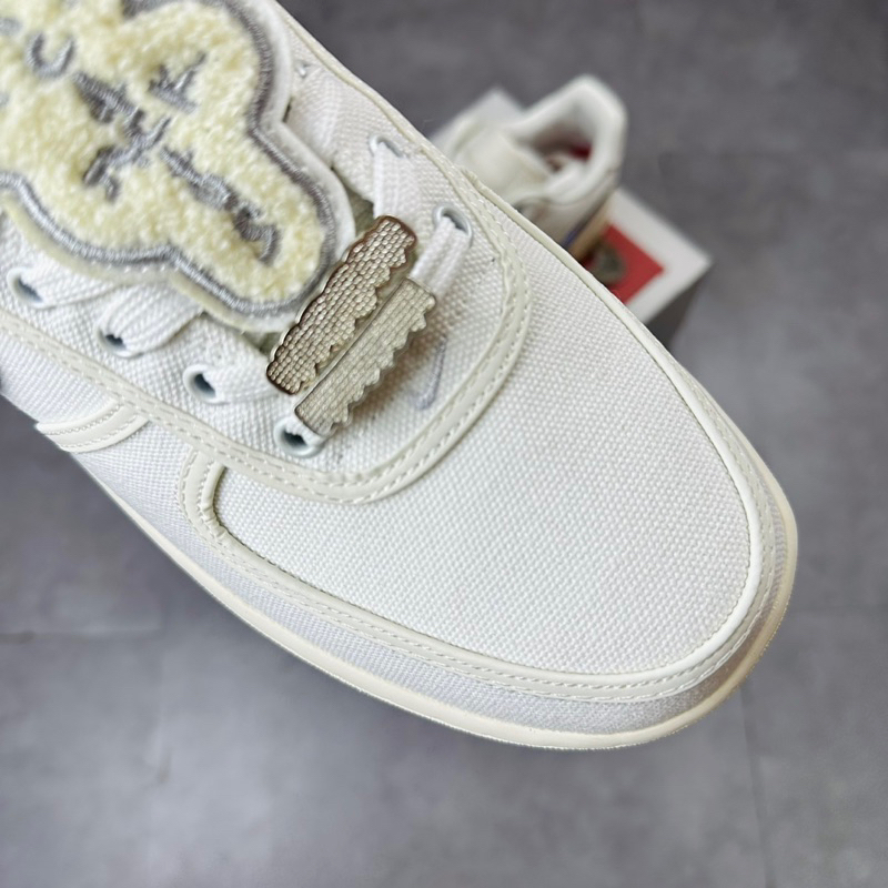 Giày Sneaker Cổ Thấp Nike Air Force One AF1 Low Travis Scott Sail AQ4211-101