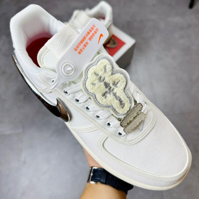 Giày Sneaker Cổ Thấp Nike Air Force One AF1 Low Travis Scott Sail AQ4211-101