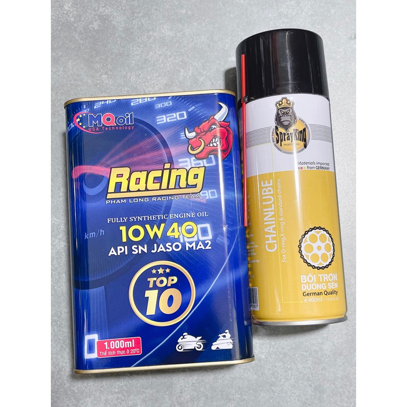 Nhớt xe máy 4T hiệu MQoil Phạm Long Racing Team 10W40 MA2