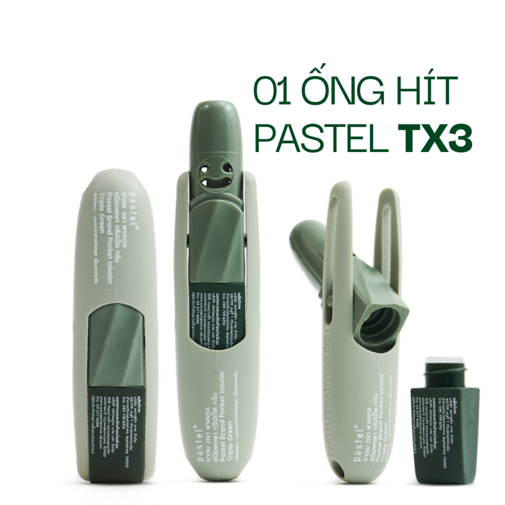 Ống Hít Hương Trái Cây Tự Nhiên và Thảo Mộc hỗ trợ sức khoẻ mũi hiệu PASTEL - trẻ trung và phong cách - tiemtha