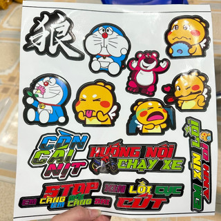 TEM ICON STICKER SIÊU BÁO 25X25 (CM)- DECAL 3 LỚP