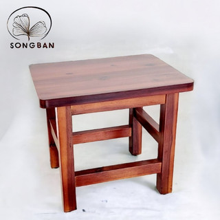 Ghế đôn gỗ cao 30.5cm, ghế cafe phố, ghế gỗ mặt chữ nhật - hàng vn xuất khẩu