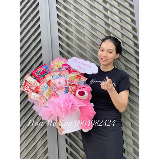 Bó hoa bánh kẹo siêu dễ thương
