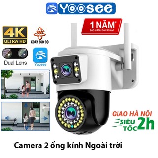 Camera Yoosee 2 mắt Yoosee 6.0MP - xem 360 độ không góc chết, ban đêm có màu, hai giao diện quan sát