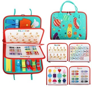 Đồ chơi cặp bận rộn montessori cao cấp bảng bận rộn giáo dục sớm cho bé