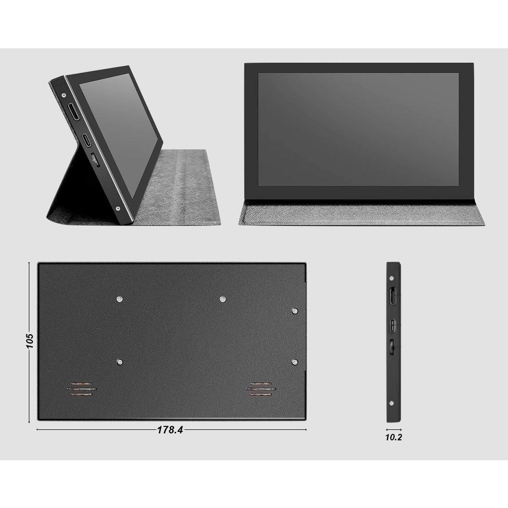 Màn hình di động 7 inch cảm ứng IPS LCD PC RASPBERRY Tích hợp loa Tặng kèm bao da | BigBuy360 - bigbuy360.vn