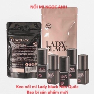 Keo Lady black/keo nối mi Lady black, khô chậm (3-4s)