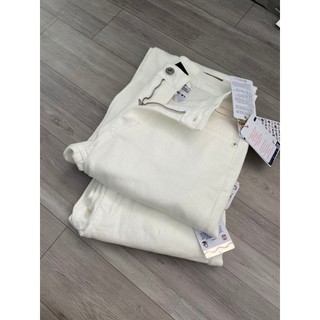 Quần jeans Trắng dáng suông