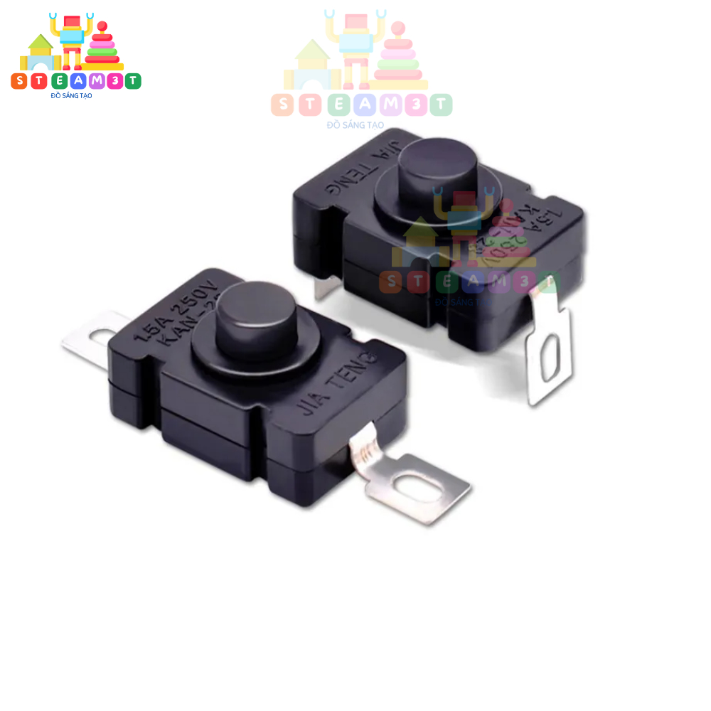 10 cái công tắc đèn pin KAN-28 2P dạng ấn ON OFF - LK0044