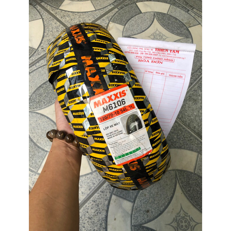 Vỏ Maxxis 120/70-10 chính hãng