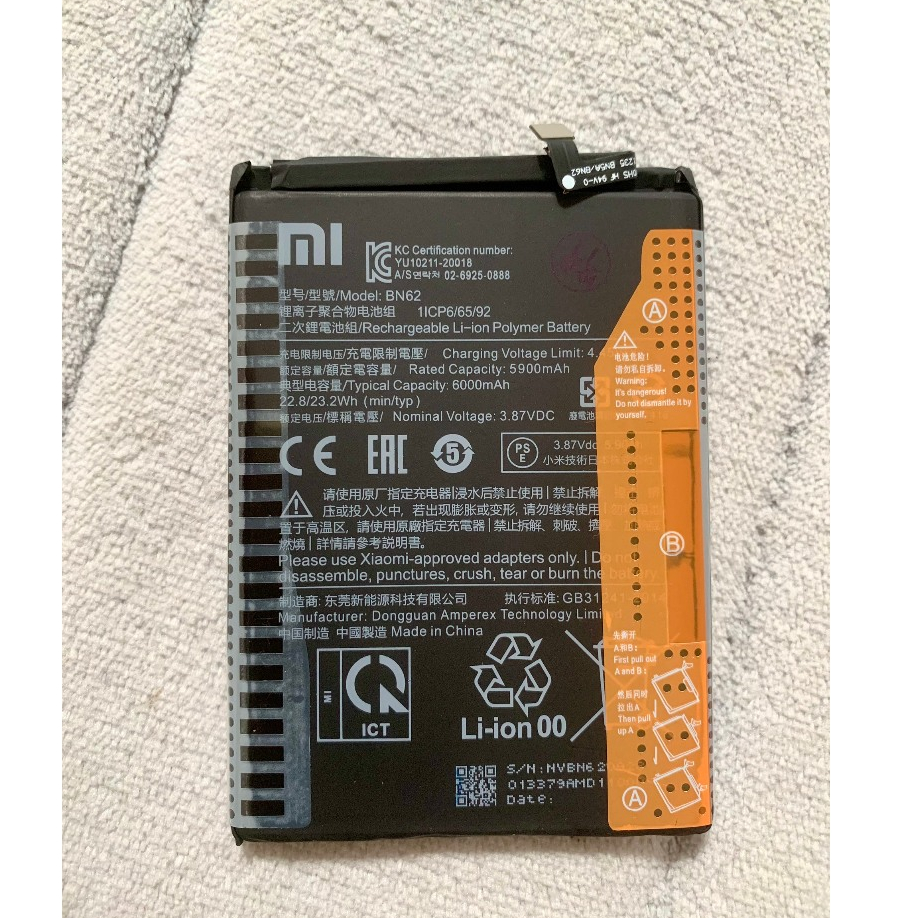 Pin Xiaomi Redmi 9T / Redmi Note 4G (BN62)